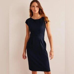Boden Florrie Shift Dress, Navy Blue